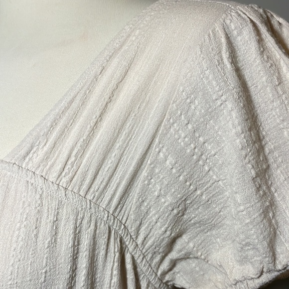 JANUARY & MAY Cotton Tiered Skirt Maxi Dress CREAM-BUFF / LARGE - Picture 5 of 13